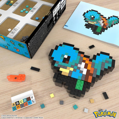 Pokémon - Squirtle Pixel Art - Mega Building Set (rakennussarja)