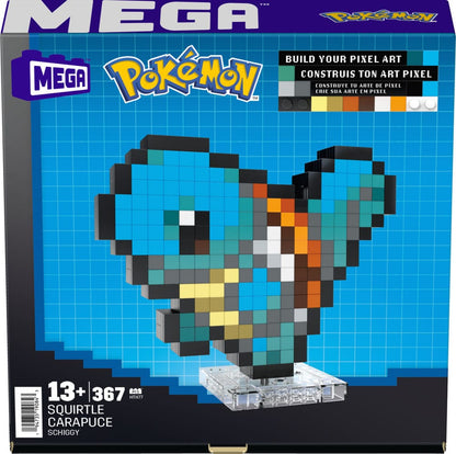 Pokémon - Squirtle Pixel Art - Mega Building Set (rakennussarja)