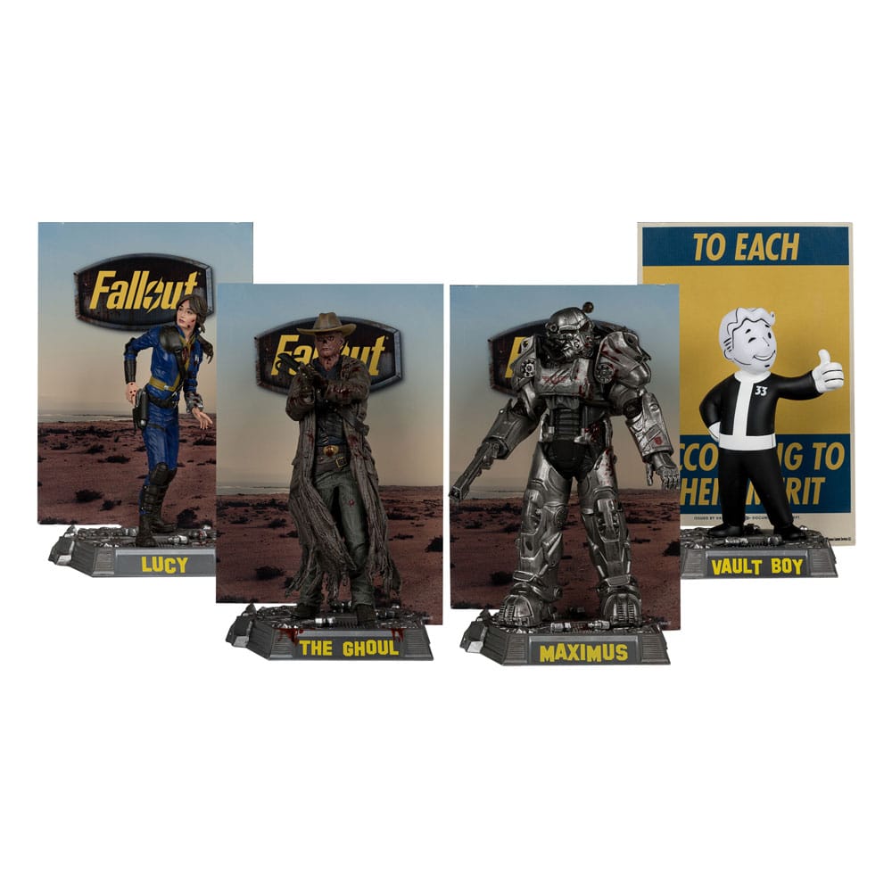 Fallout - Lucy, Maximus, The Ghoul & Vault Boy - Figuurisetti (4 kpl)