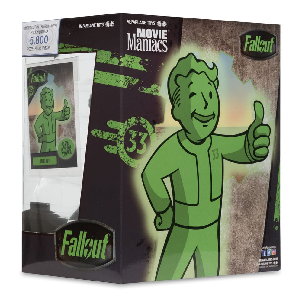 Fallout - Movie Maniacs Vault Boy - Glow-in-the-Dark -figuuri (keräilyhahmo)