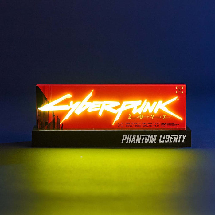 Cyberpunk - Phantom Liberty Logo - Valaisin (lamppu)