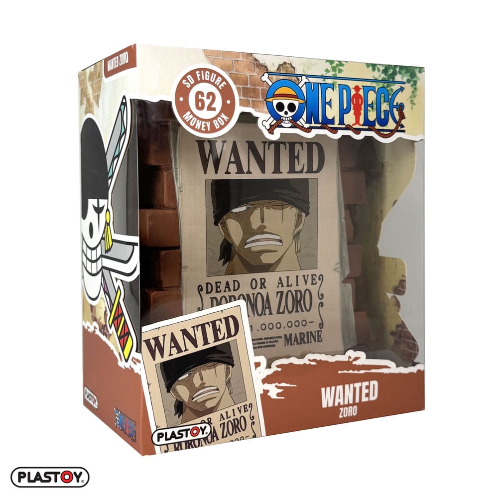 One Piece - Zoro Wanted - Rahalipas / säästölipas