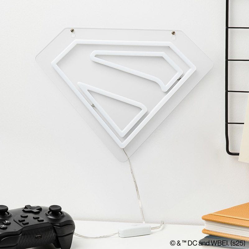 Superman - Neon Logo - Valaisin (lamppu)