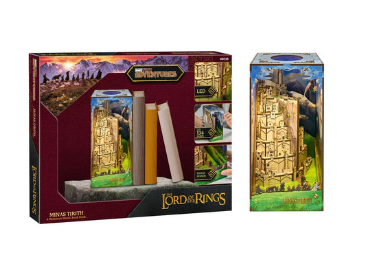 Taru sormusten herrasta - Minas Tirith - Tiny Adventures Book Nook Mini Diorama (kirjahyllynkoriste/dioraama)