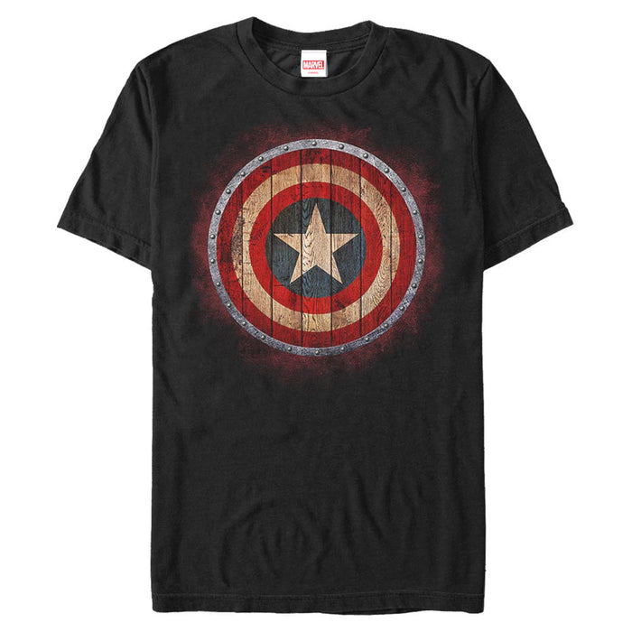 Captain America - Wooden Shield - T-paita