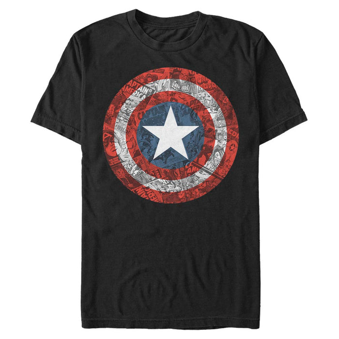 Captain America - Comicbook Shield - T-paita