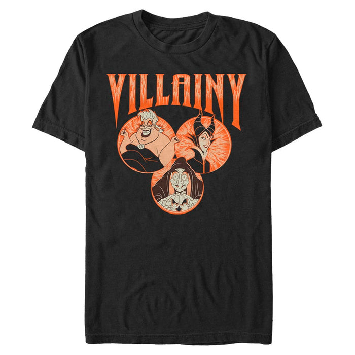 Disney Villains - Villainy Circled - T-paita