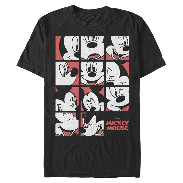 Mikki Hiiri - Mickey Mouse Expression Grid - T-paita