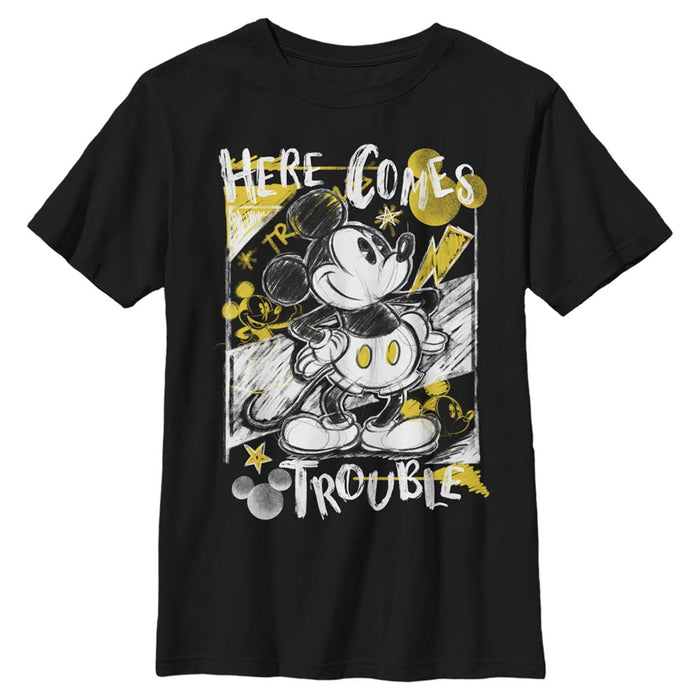 Mikki Hiiri - Trouble Comes - Lasten T-paita