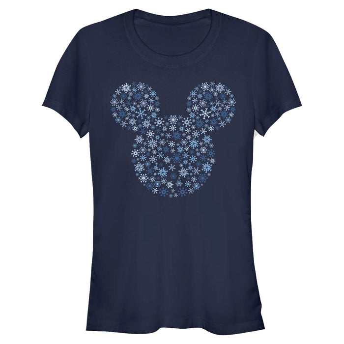 Mikki Hiiri - Mickey Ear Snowflakes - Naisten T-paita