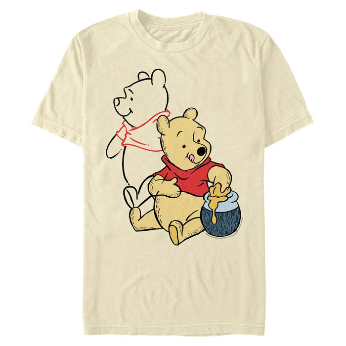 Nalle Puh - Pooh Line Art - T-paita