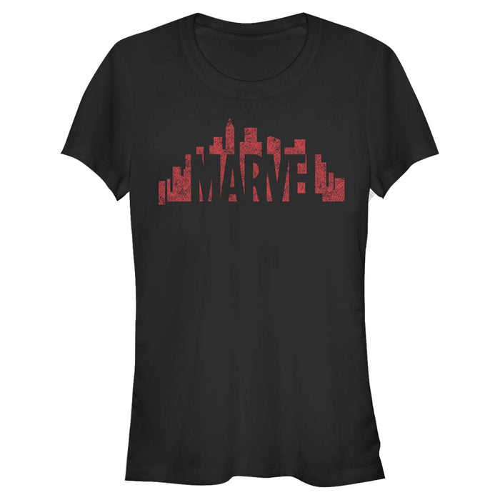Marvel - Skyline Logo Oversize - Naisten T-paita