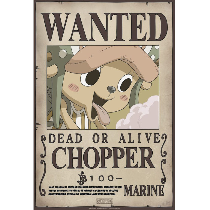 One Piece - Wanted Book & Chopper - Julistesetti (2kpl)