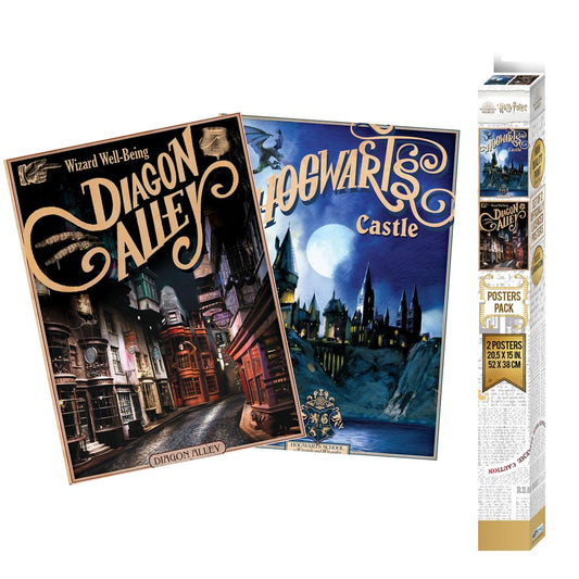 Harry Potter - Diagon Alley & Hogwarts - Julistesetti (2 kpl)