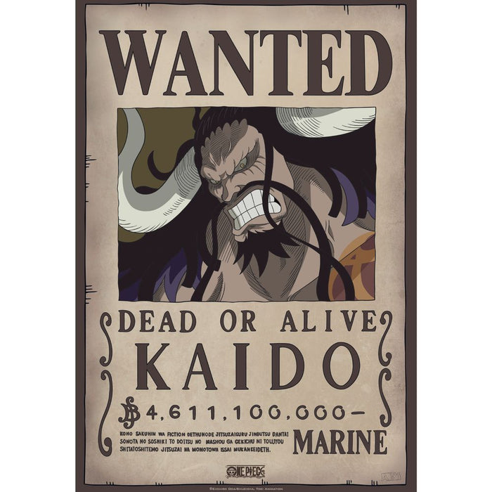 One Piece - Wanted Kaido - Juliste