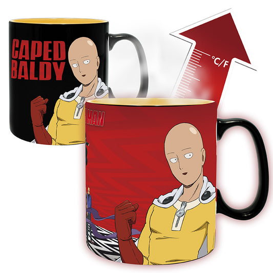 One Punch Man - Saitama & Garou - Iso Heat Change -muki (XXL-koko)