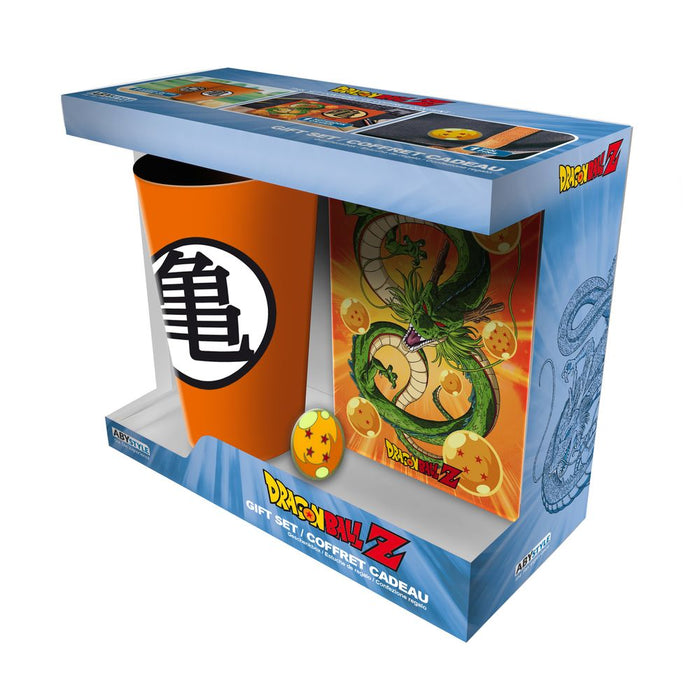 Dragon Ball - Dragonballs - Lahjasetti (iso lasi, muistikirja & pinssi)