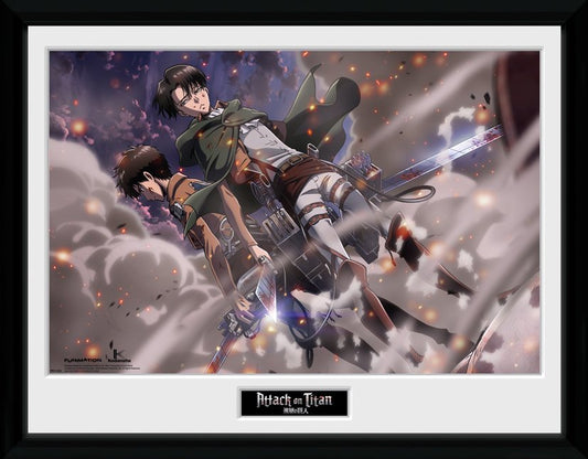 Attack on Titan - Smoke Blast - Kehystetty taidejuliste