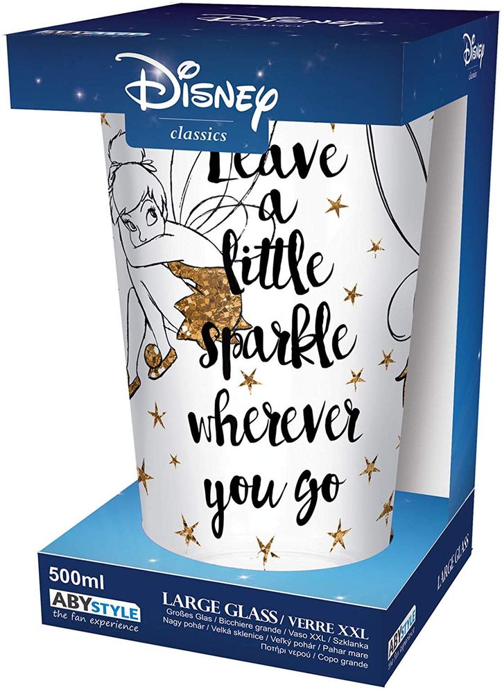 Tinker Bell - Leave a little Sparkle - Iso juomalasi (XXL)