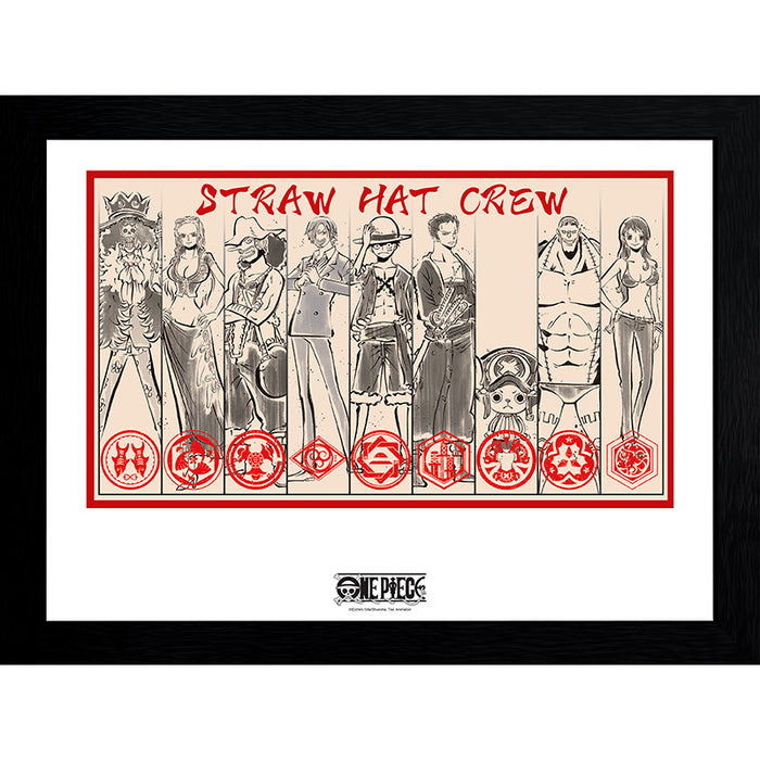 One Piece - Straw Hat Crew - Kehystetty taidejuliste