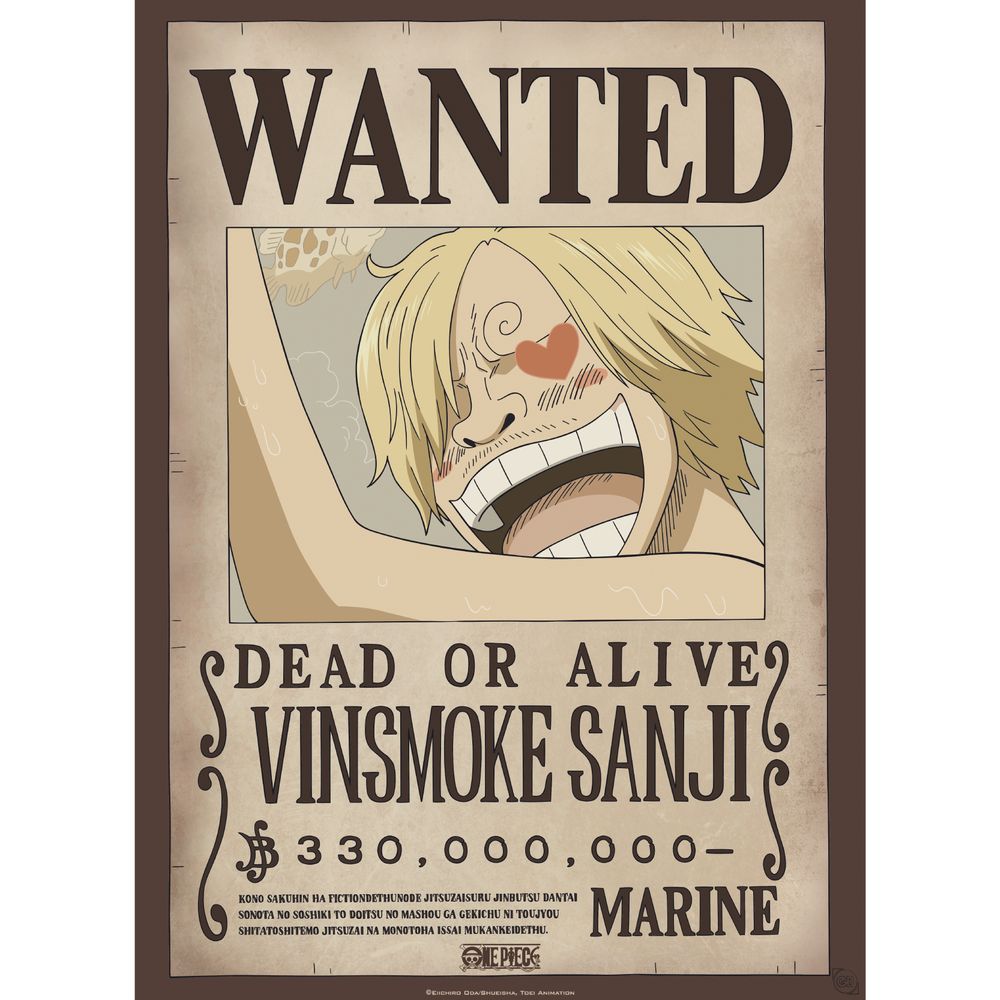 One Piece - Wanted Zoro & Sanji - Chibi-julisteet (2 kpl julistesetti)