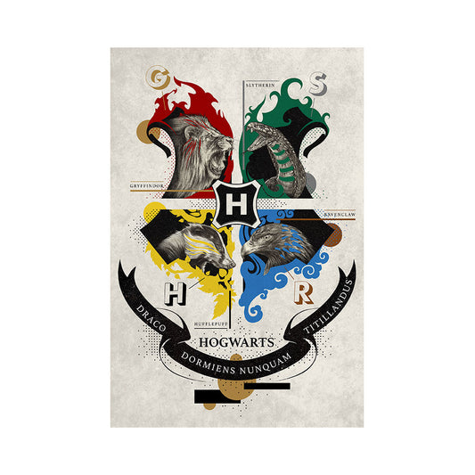 Harry Potter - Animal Crest - Juliste