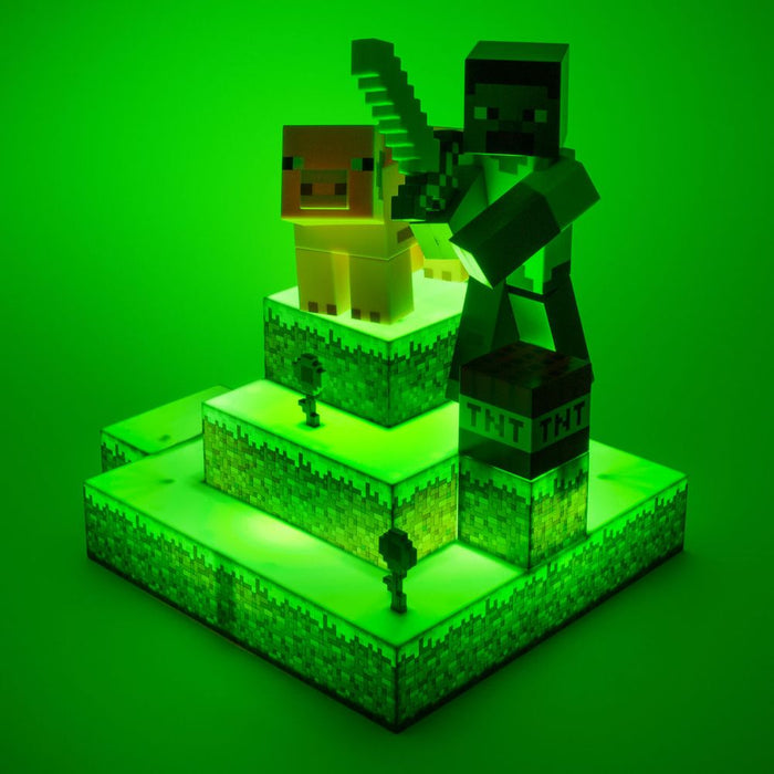 Minecraft - Steve Diorama - Valaisin (lamppu)