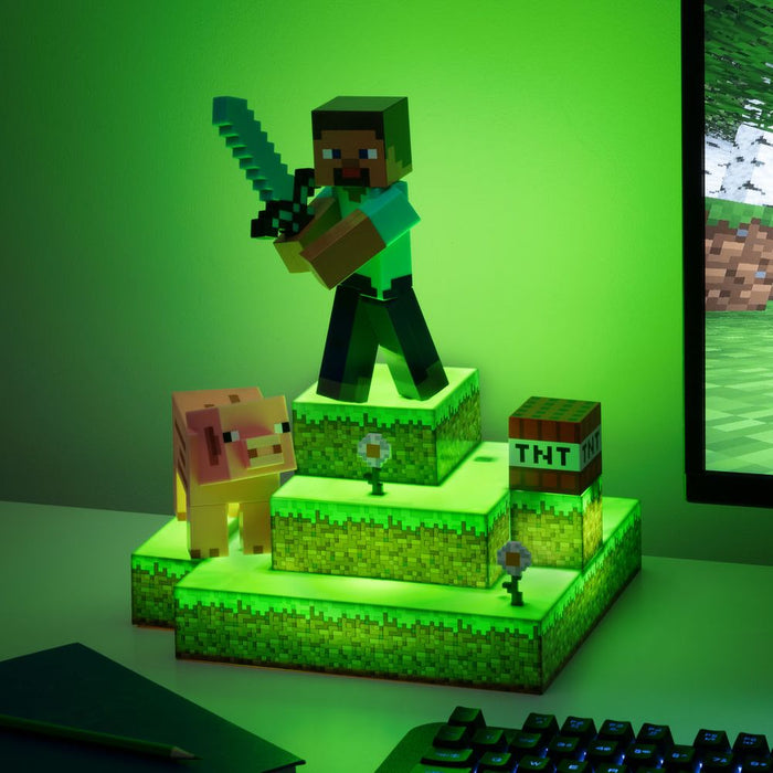 Minecraft - Steve Diorama - Valaisin (lamppu)
