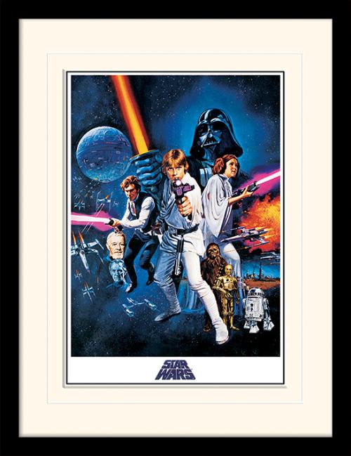 Star Wars - A New Hope - Kehystetty taidejuliste