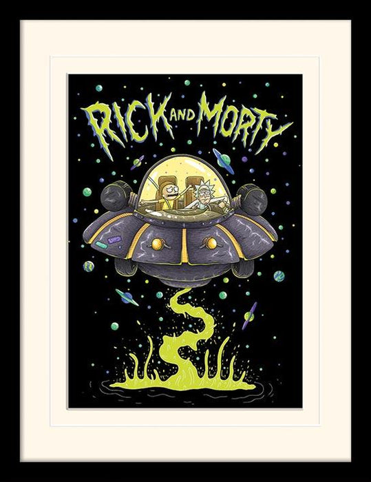 Rick and Morty - UFO - Kehystetty taidejuliste