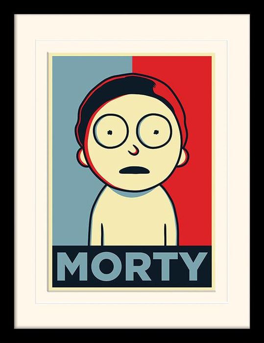 Rick and Morty - Morty Campaign - Kehystetty taidejuliste