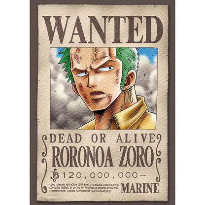 One Piece - Zoro Wanted - Postikortit