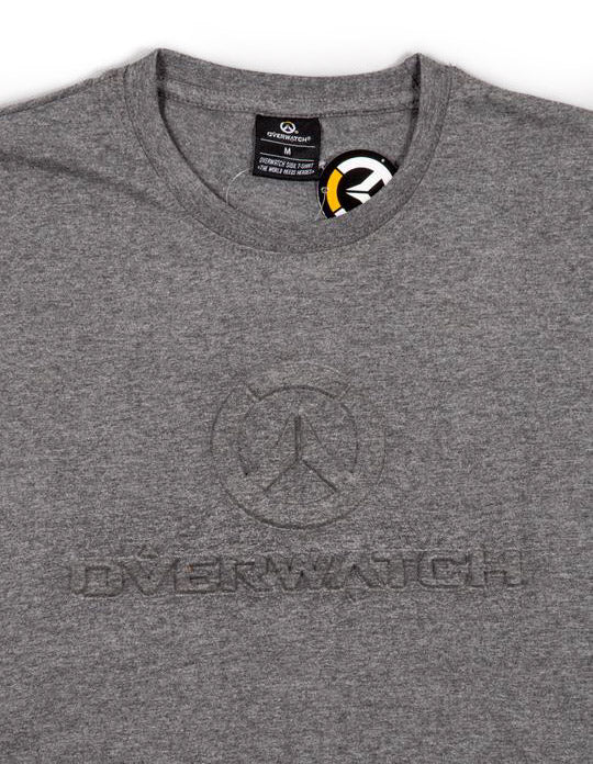 Overwatch - Premium Embossed Logo - T-paita