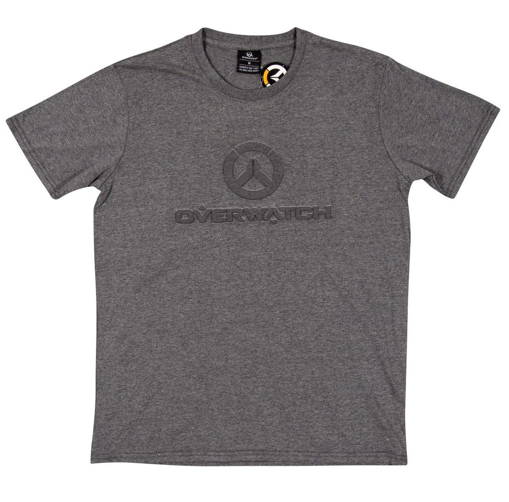 Overwatch - Premium Embossed Logo - T-paita