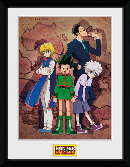 Hunter X Hunter - Keyart Map - Kehystetty taidejuliste