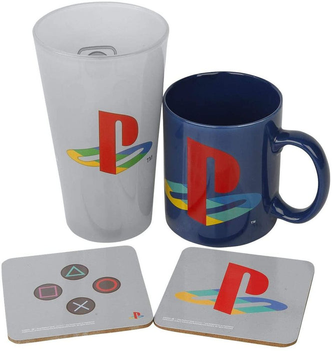 PlayStation - Classic - Lahjasetti (muki, lasi & lasinaluset)