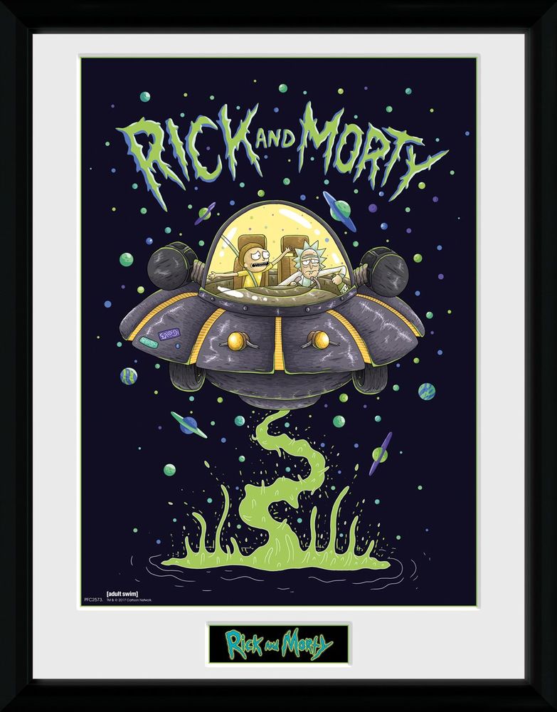 Rick and Morty - Ship - Kehystetty taidejuliste