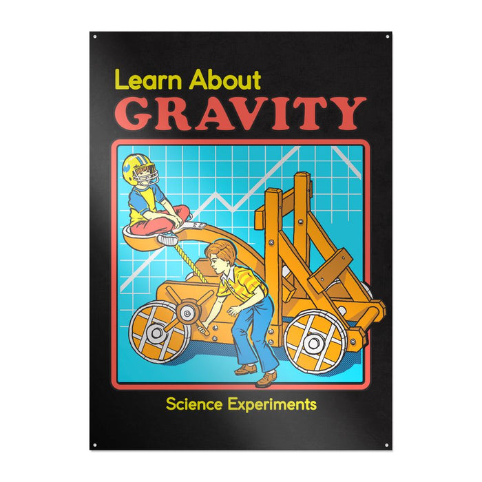 Steven Rhodes - Learn About Gravity - Metallikyltti