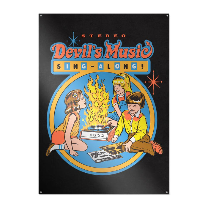 Steven Rhodes - Devil's Music Sing-Along - Metallikyltti