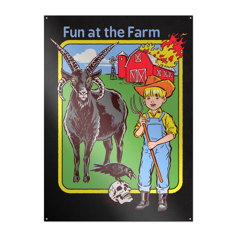 Steven Rhodes - Fun at the Farm - Metallikyltti