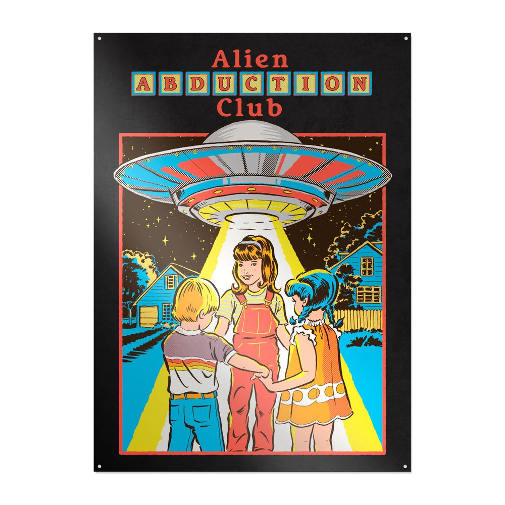 Steven Rhodes - Alien Abduction Club - Metallikyltti