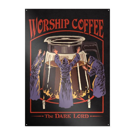 Steven Rhodes - Worship Coffee - Metallikyltti