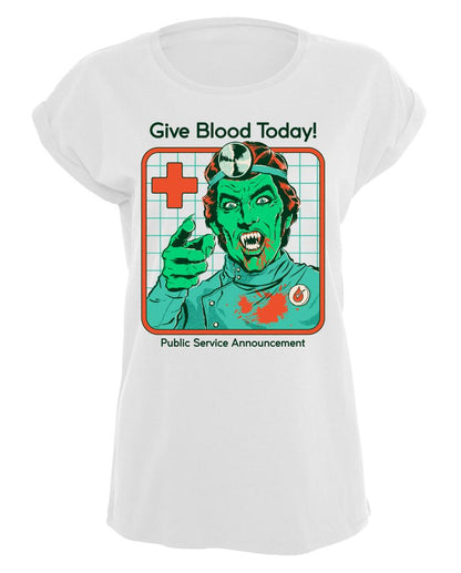 Steven Rhodes - Give Blood Today - Naisten T-paita