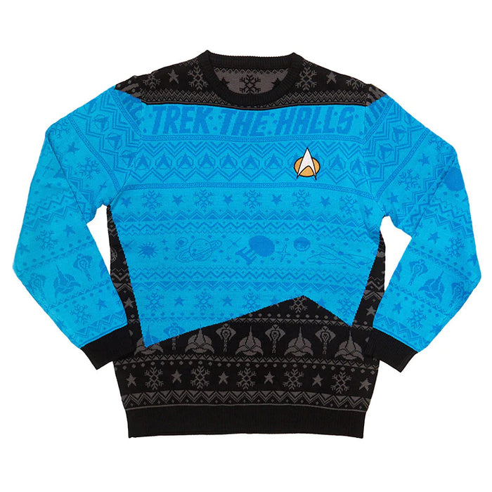 Star Trek - Blue - Joulupaita / jouluneule