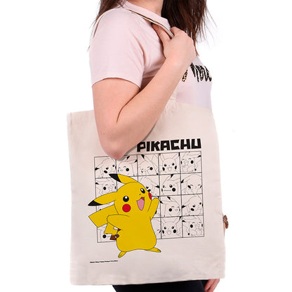 Pokémon - Pikachu Faces - Kangaskassi (olkalaukku)