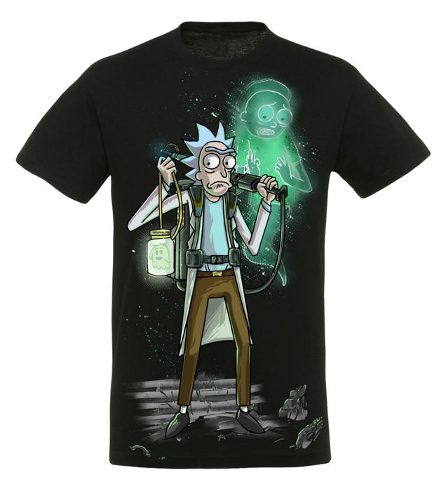 Rick and Morty - Ghost Friend - T-paita (Glows In The Dark)