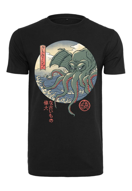 Vincent Trinidad - Cthullu Ukiyo-e - T-paita