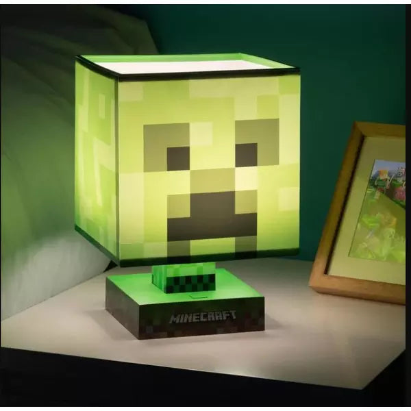 Minecraft - Creeper - Valaisin + USB-laturi